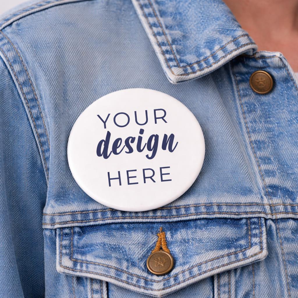 3in. Custom Button Pin – Mint Pop Co