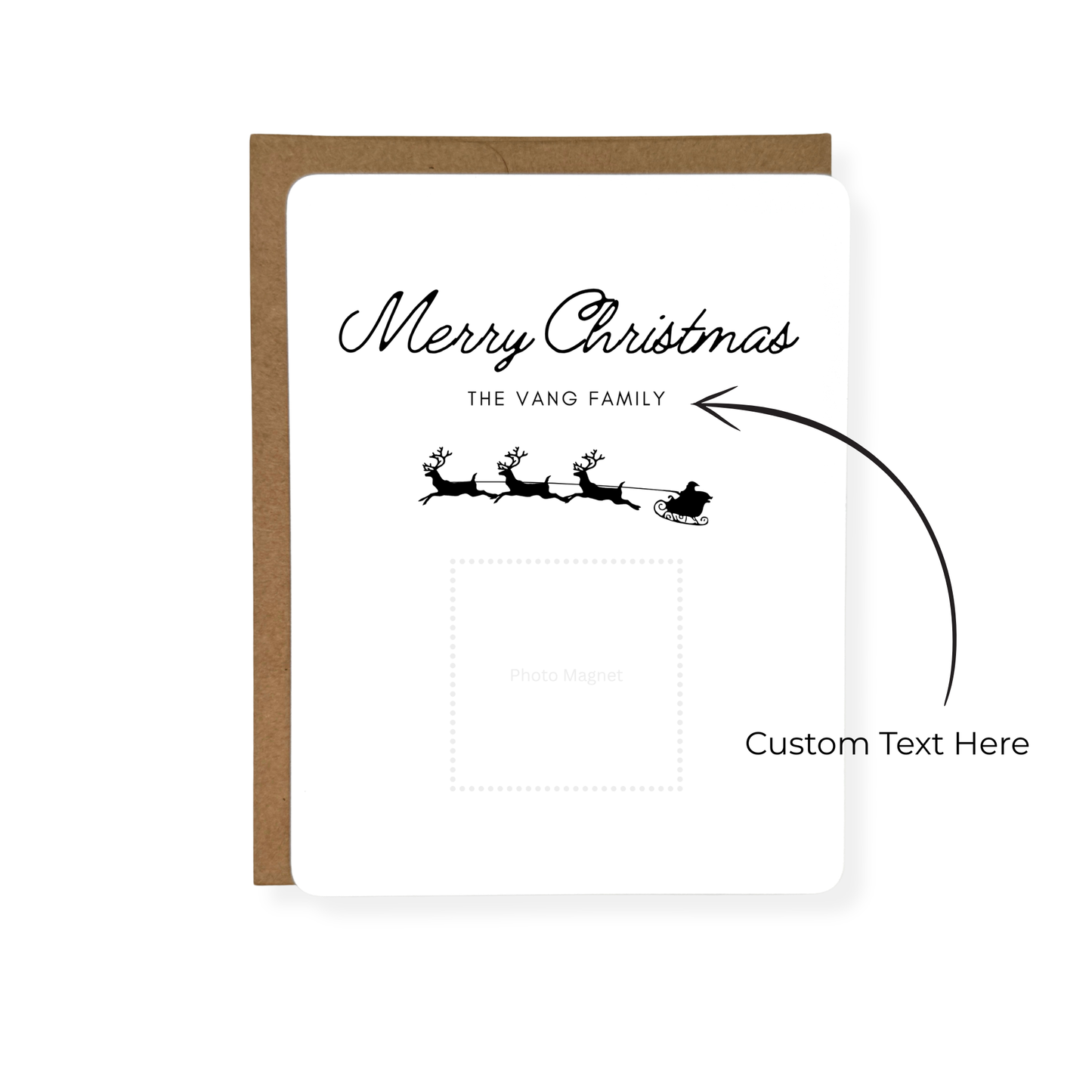 Merry Christmas (Reindeer) Card